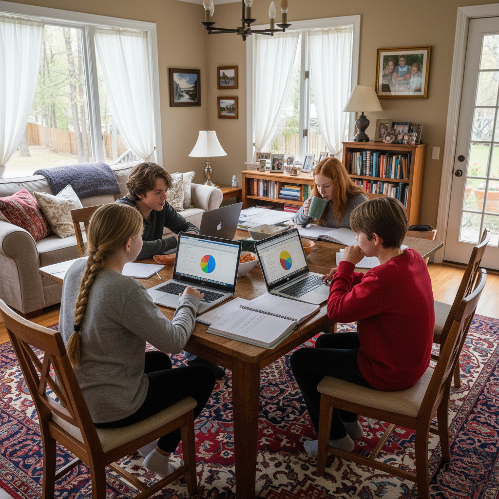 Adolescentes de 13-16 años preparándose para la vida adulta
